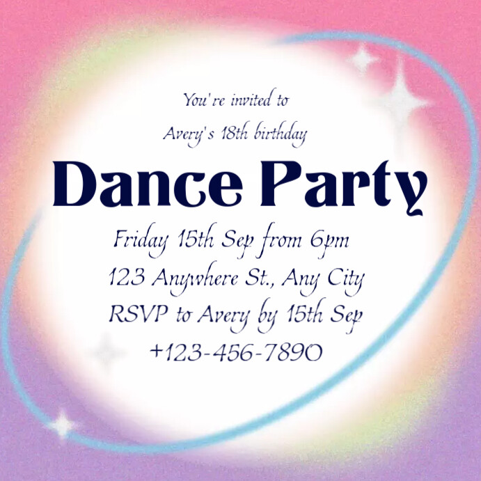 Plantilla de Dance Party Instagram Post | PosterMyWall