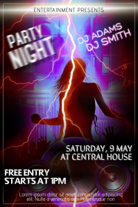 15 830 customizable design templates for dance party postermywall