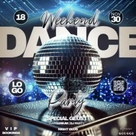 DANCE PARTY NIGHT TEMPLATE Instagram Post