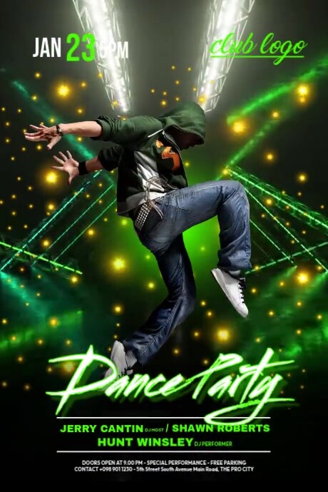 Dance Party Poster Template | PosterMyWall