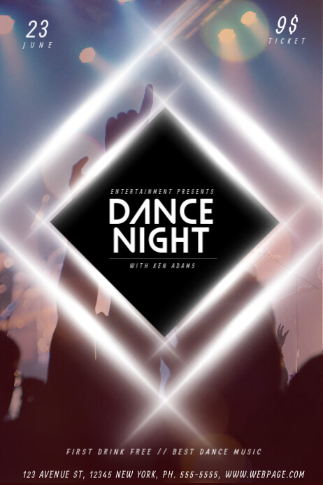 Dance Party Flyer Template PosterMyWall dance-party-flyer-template-postermywall