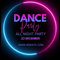 Dance party template Square (1:1)