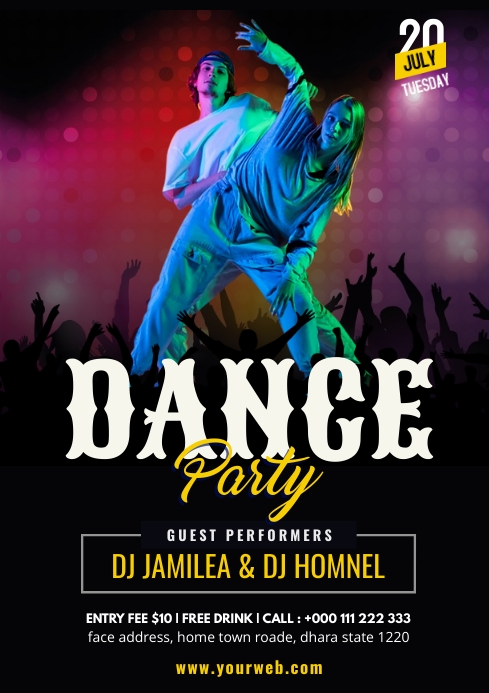 Dance Party Template PosterMyWall
