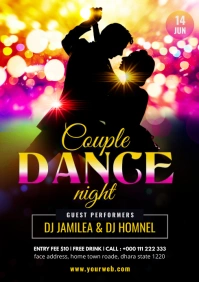 Dance Party Template A4