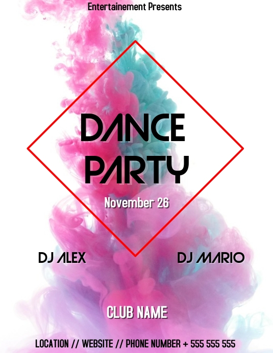Dance Party Template Flyer PosterMyWall