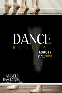 2 830 Dance Recital Customizable Design Templates Postermywall