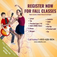 Dance Registration Message Instagram template