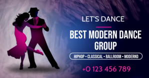 DANCE SCHOOL AD SOCIAL MEDIA TEMPLATE ภาพที่แชร์บน Facebook