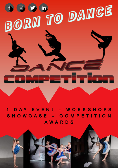 Copy Compete Copy of Dance School Competition flyer Event | PosterMyWall