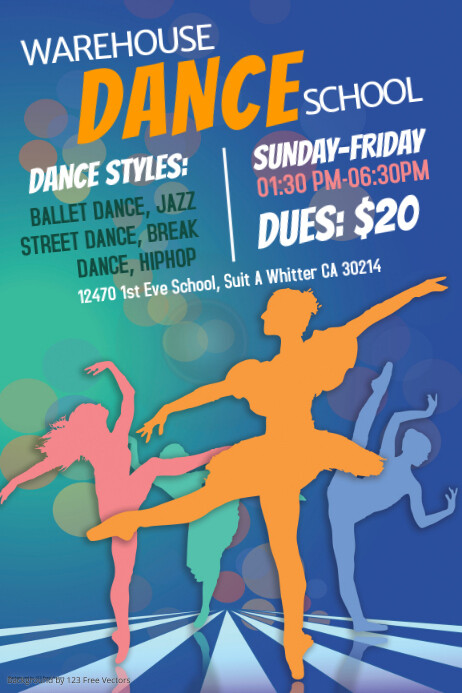 Customize 750+ Dance and Ballet Poster Templates | PosterMyWall