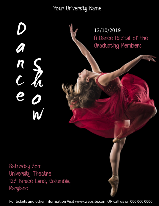 Copy of Dance Show / Recital Event Flyer Template PosterMyWall