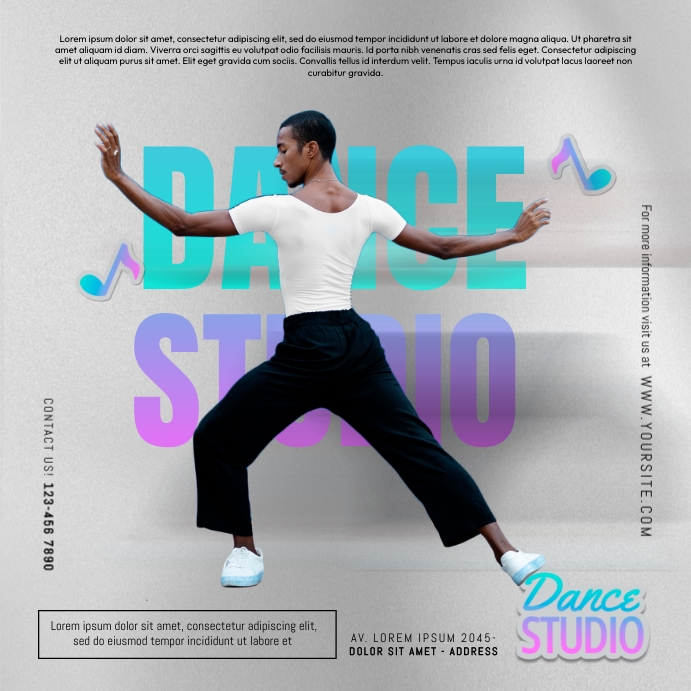 Dance Studio Template PosterMyWall
