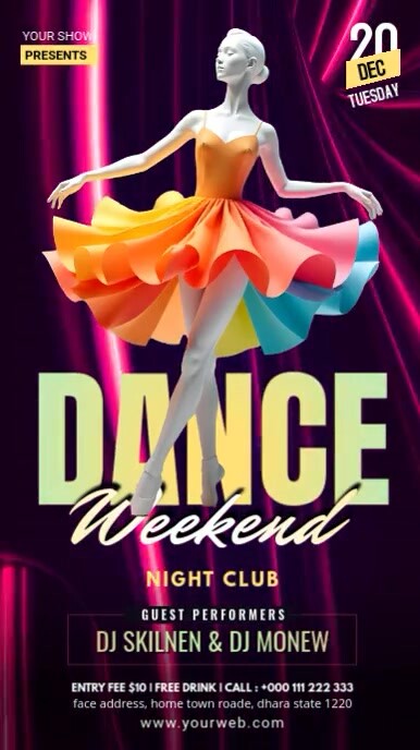 Dance Template Instagram-Story