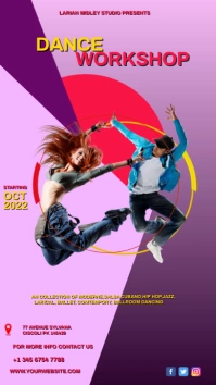 Dance Workshop Ballet poster template Indaba yaku-Instagram