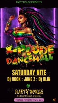 Dancehall Party Instagram Reel template