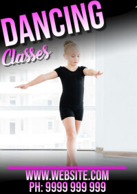 dancing A5 template
