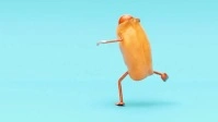 Dancing hotdog Facebook Cover Video (16:9) template