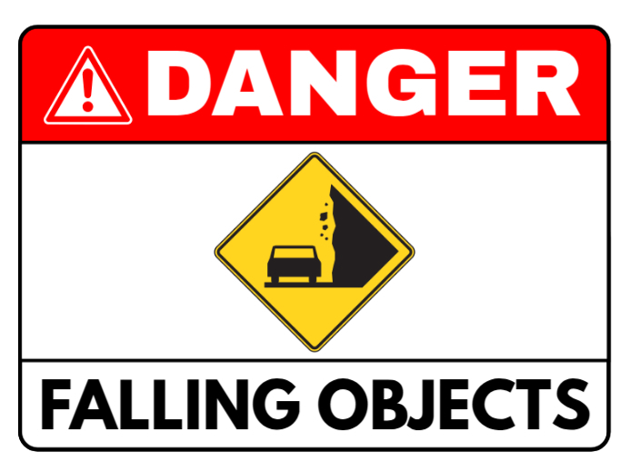 Danger Falling Objects Template | PosterMyWall