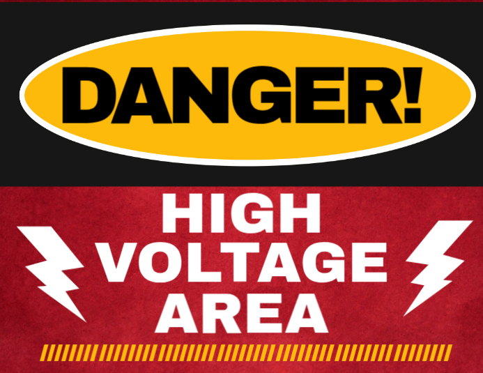 Danger High Voltage Logo Buy MW 517 Danger High Voltage Equipment Keep