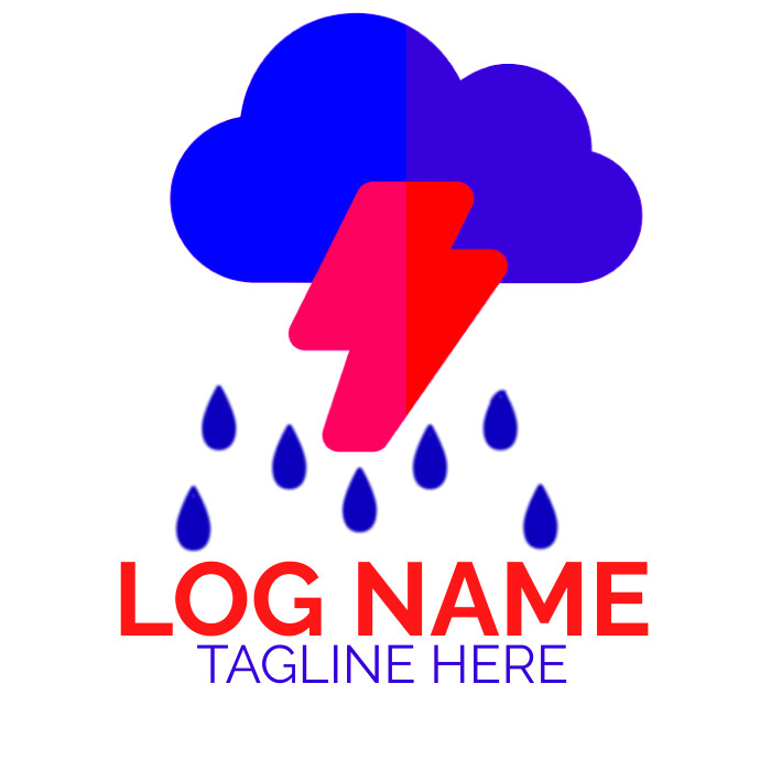 danger LOGO , cloud LOGO ,  weather LOGO rain Logotyp template