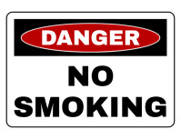 Danger No Smoking Sign Flyer Template