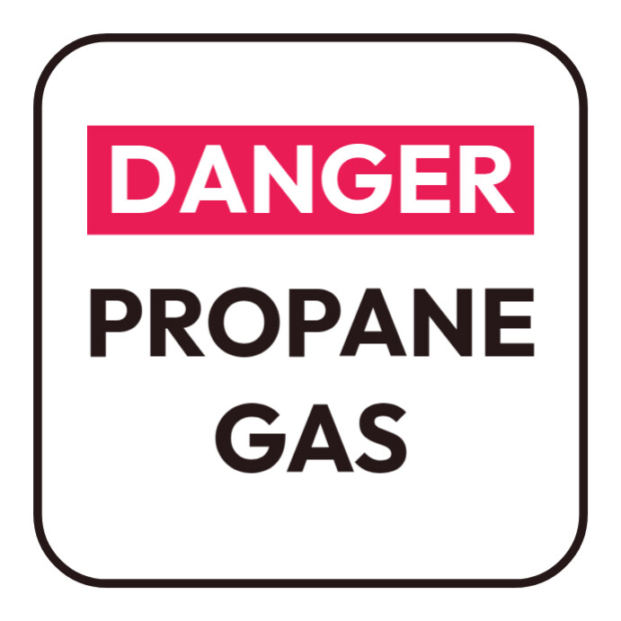 Danger propane gas sign Template | PosterMyWall