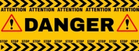 DANGER SIGN Couverture Facebook template