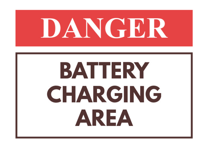 Danger sign phone charging area signage notice Template | PosterMyWall