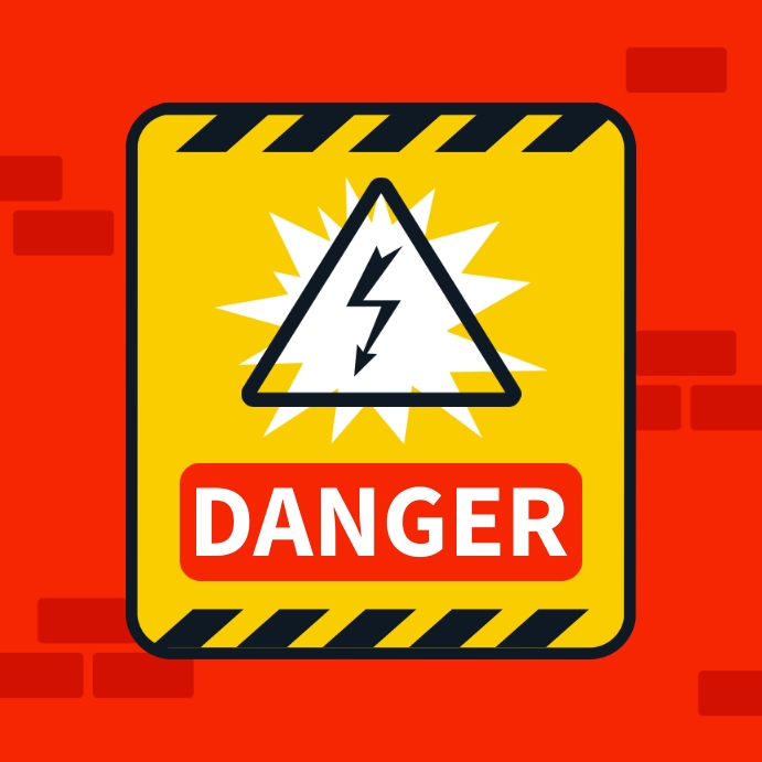 Danger Warning Sign Template | PosterMyWall