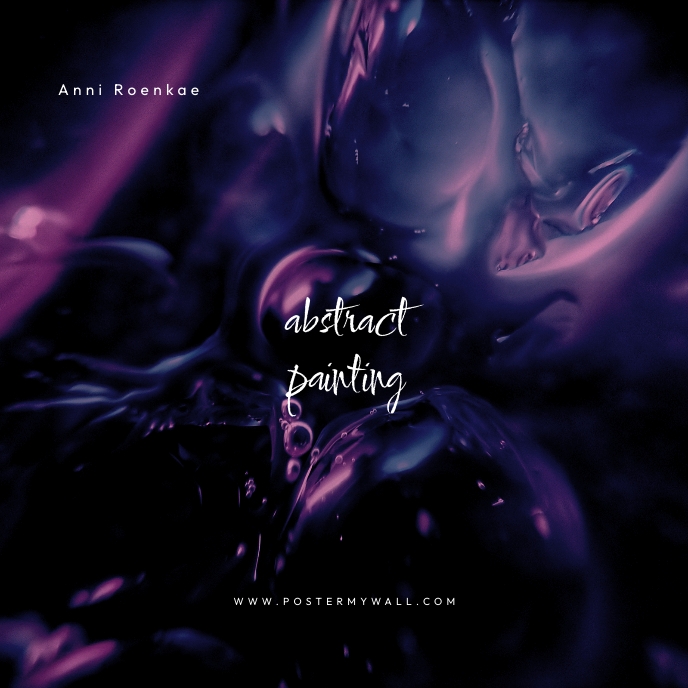 Dark Abstract Painting Album CD Cover Music Template | PosterMyWall