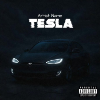 3D Dark Animated Album Cover 3D Cartoon Template "TESLA" Music Cover