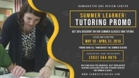 Dark Background Tuition Center Advert Banner Facebook Cover Video (16:9) template