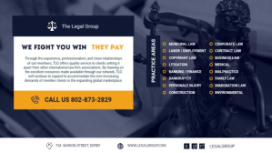 Dark Blue Law Facebook Cover Video template