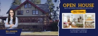 Dark Blue Open House Invite Facebook Cover template