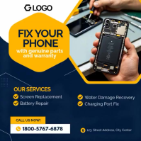Violet Phone Repair Services Post Instagram Template