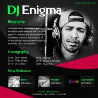 Dark DJ Bio Press Kit Instagram Template