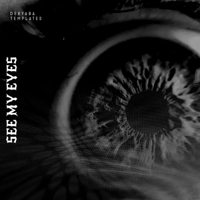 Dark Eye Black Video Album Cover Instagram Template | PosterMyWall