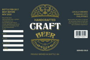 Biru Craft Beer Label Label Template