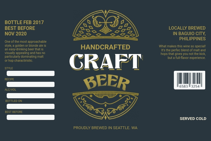 Dunkelgrune Bieretikett Vorlage Vorlage Postermywall