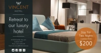 Dark hotel promo Facebook post template