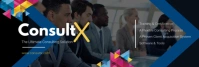 Dark overlay team linkedin banner template