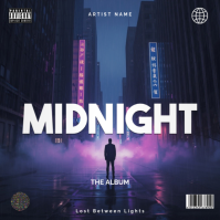 Purple Album Cover Album Cover Template