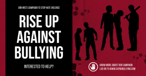 Black Anti-Bullying Campaign Imagen Compartida en Facebook Template