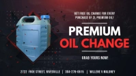 Dark Red Oil Change Digital Display Ad template
