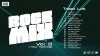 Dark Rock Mix Tape Playlist Youtube album cov Presentation (16:9) template
