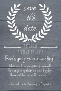 550 customizable design templates for save the date postermywall