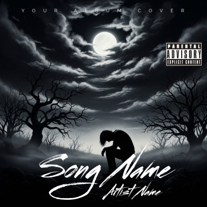 Dark Sad Album Cover Template | PosterMyWall