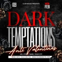 Dark Temptations Anti Valentines Publicación de Instagram template
