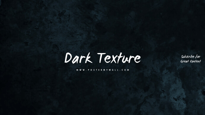 Dark Texture Youtube Channel Art Template Coverfoto til YouTube-kanal