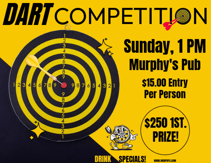 DART COMPETITION Template | PosterMyWall
